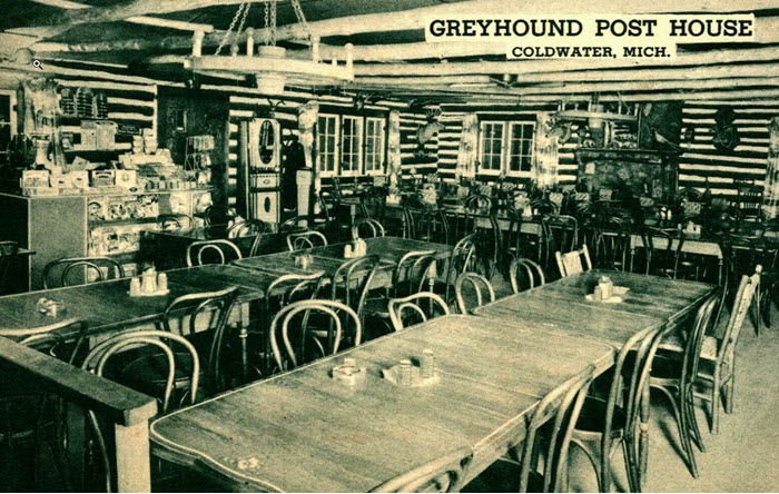 Greyhound Post House - Old Post Card (newer photo)